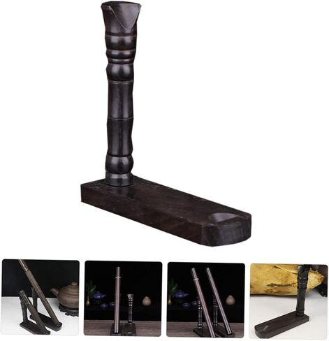 Gleavi Wooden Flute Display حامل قابلة للتعديل رف تخزين الارتفاع للمنزل والاستوديوهات تنظيم المزامير وأنابيب البخور الخاصة بك in Saudi Arabia