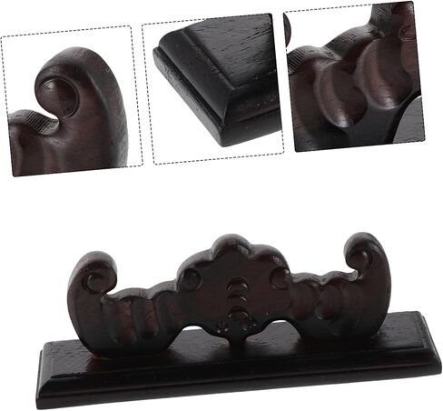 حامل Toyandona Solid لصالح اثنين من آلات الرياح رف تخزين سطح المكتب مع تصميم منحوت لغرف الموسيقى والديكور المنزلي in Saudi Arabia
