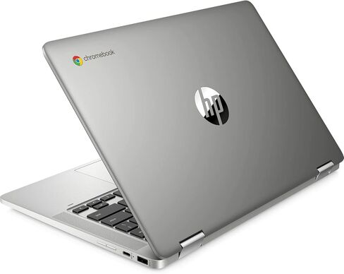 HP Chromebook x360 14-inch HD Touchscreen, 64GB eMMC, Intel Celeron N4020 2-in-1 Laptop (4GB RAM, USB-C, Wi-Fi, Webcam, SD Card Reader, Chrome OS) Silver, 14a-ca0036tg (Renewed) in Kuwait