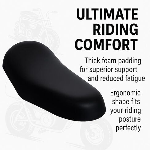 JMCHstore Upgraded Mini Bike Seat for Coleman B200 B200RS B200RSV Replacement parts (Black) in Saudi Arabia