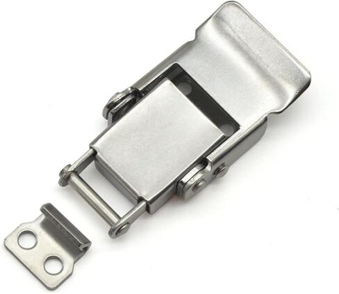 زبابي من الفولاذ المقاوم للصدأ Hasp Draw Draw Latch 60x29mm ， صندوق أدوات مربع خشبي ， ملحقات مربع الكهروميكانيكية 1pcs (UP) in Saudi Arabia