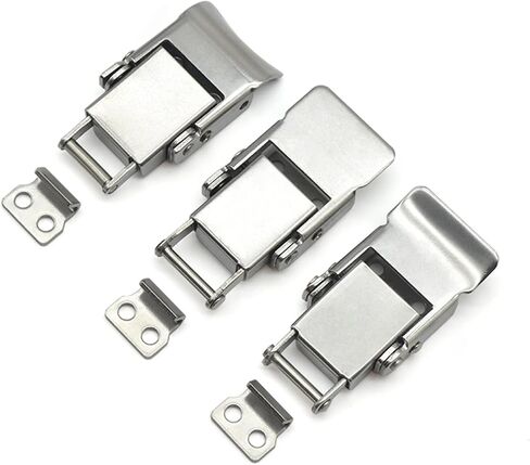 زبابي من الفولاذ المقاوم للصدأ Hasp Draw Draw Latch 60x29mm ， صندوق أدوات مربع خشبي ， ملحقات مربع الكهروميكانيكية 1pcs (UP) in Saudi Arabia