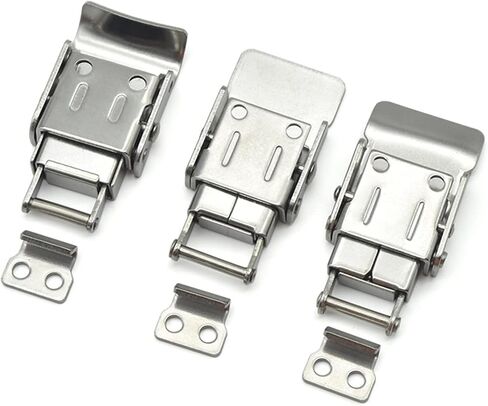 زبابي من الفولاذ المقاوم للصدأ Hasp Draw Draw Latch 60x29mm ， صندوق أدوات مربع خشبي ， ملحقات مربع الكهروميكانيكية 1pcs (UP) in Saudi Arabia