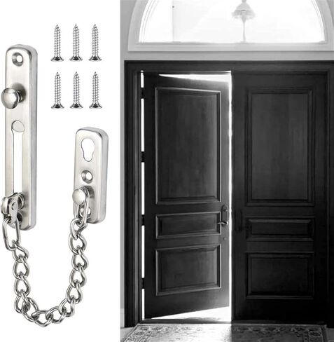 Door Chain Lock,Chain Safe Buckle,Latch Safety Limiter,2Pcs Home Door ChainHome Hotel Door Bolt Anti-Theft Door Safety Chain Door Lock Anti-Theft Buckle Door Latch Lock in Saudi Arabia