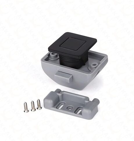 2pcs Camper Car Push Lock 26mm Caravan Boat Motor Home Cabinet Lock Lock بدون مفتاح أجهزة الأثاث المزلاج (أسود) in Saudi Arabia