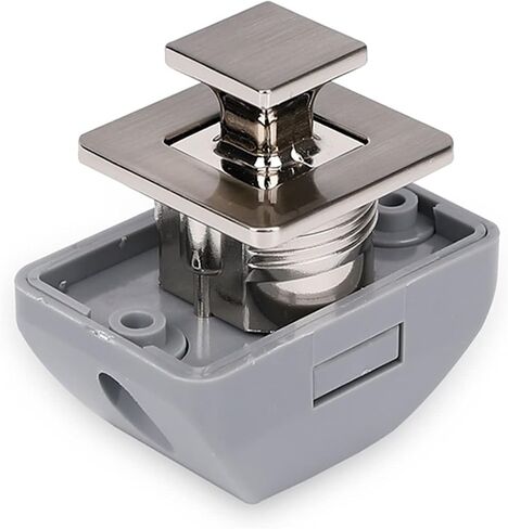 2pcs Camper Car Push Lock 26mm Caravan Boat Motor Home Cabinet Lock Lock بدون مفتاح أجهزة الأثاث المزلاج (أسود) in Saudi Arabia