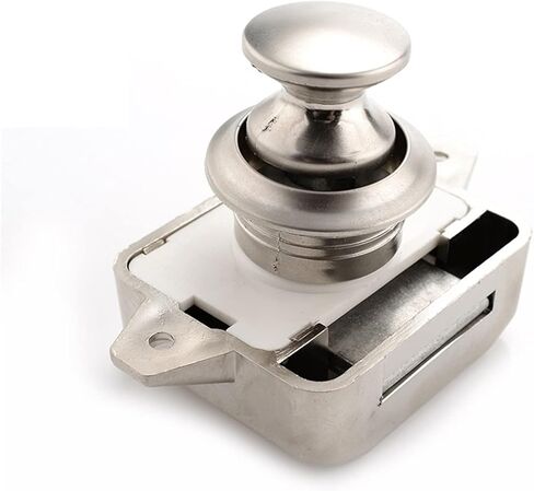 Camper Car Push Lock Diameter 26mm Caravan Boat Motor Home Cabinet Drawer Latch Button Locks for Furniture Hardware 1Pcs(Brown) in Saudi Arabia