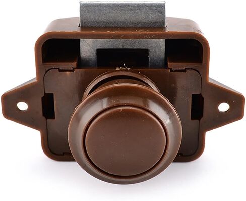 Camper Car Push Lock Diameter 26mm Caravan Boat Motor Home Cabinet Drawer Latch Button Locks for Furniture Hardware 1Pcs(Brown) in Saudi Arabia