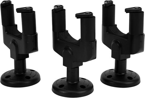 Fydun 3Pcs Guitar Wall, Hooks Plastic Black Universal Mounting Stand Brackets Multiple Stands for Ukulele Bass Accessories in Kuwait