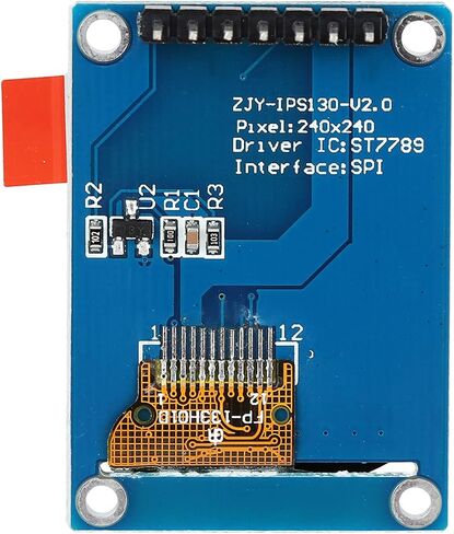 وحدة عرض LCD ملونة 1.3 بوصة 240x240 SPI ST7735 للأجهزة المتوافقة مع SPI in Saudi Arabia