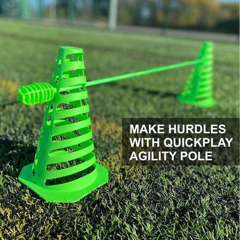 QuickPlay قابلة للطي 9 'التدريب مخاريط الرياضة | مخاريط كرة القدم in Saudi Arabia