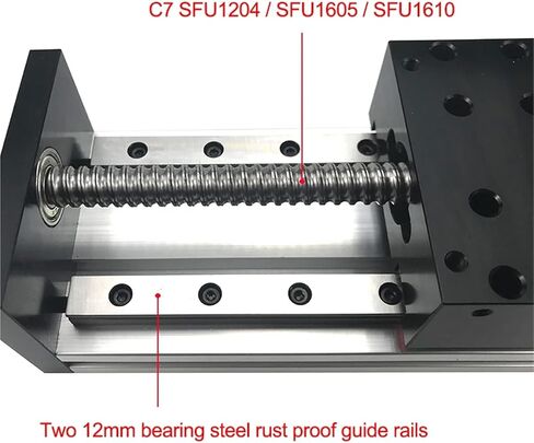 SXG1605 مرحلة الانزلاق السفر 100-800MM SFU1605 Ballscrew MGR12 دليل حركة السكك الحديدية الجدول 1PCS (السكتة الدماغية الفعالة 600) in Saudi Arabia