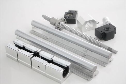 SFU1605 Ball Screw 300 Mm +BKBF12 End Support Block+1605 Nut Housing + 4PCS SBR16 Linear Rail Support +SBR16UU for XYZ CNC Parts(1605-1000 SBR16-1000) in Saudi Arabia