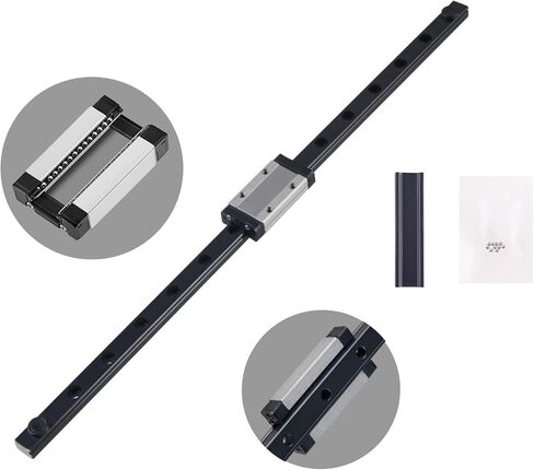 MGN MGN9 MGN12 Black Miniature Linear Rail Slide 250 300 350 400 450 500 600mm 1pc MGN12 Linear Guide+1pc MGN12H Carriage CNC(MGN9H,550mm) in Saudi Arabia
