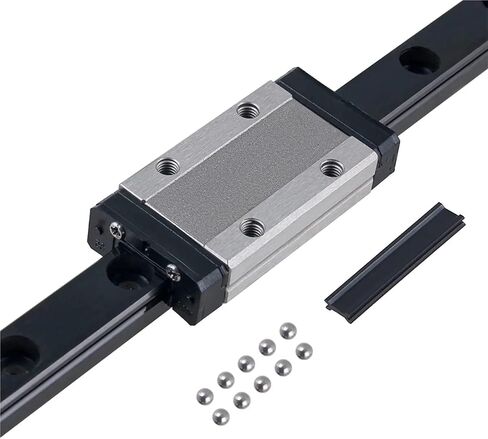 MGN MGN9 MGN12 Black Miniature Linear Rail Slide 250 300 350 400 450 500 600mm 1pc MGN12 Linear Guide+1pc MGN12H Carriage CNC(MGN9H,550mm) in Saudi Arabia