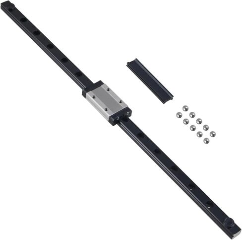 MGN MGN9 MGN12 Black Miniature Linear Rail Slide 250 300 350 400 450 500 600mm 1pc MGN12 Linear Guide+1pc MGN12H Carriage CNC(MGN9H,550mm) in Saudi Arabia