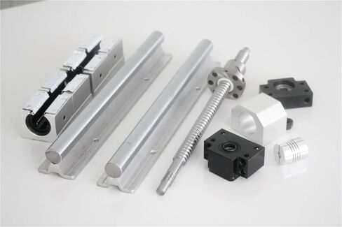 SFU1605 Ball Screw 300 Mm +BKBF12 End Support Block+1605 Nut Housing + 4PCS SBR16 Linear Rail Support +SBR16UU for XYZ CNC Parts(1605-850 SBR16-800) in Saudi Arabia