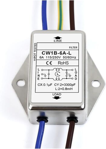 Power Filter CW1B-10A-L(040) 3A6A10A Lead Type 220VAC Single Phase AC(CW1B-3A-L) in Saudi Arabia