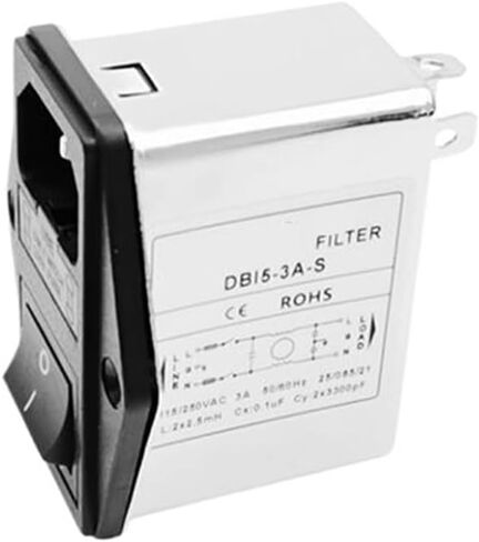 IEC Socket Power Filter, Double Insurance with Switch Filter Module(1a*dbi5-s-001) in Kuwait