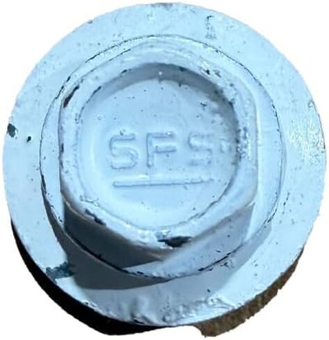 Metal Roofing Screws with Washer (250/Bag) | #10 1/4" Hex Head Self Starting Roofing Screws with EPDM Washer & White Painted Head in Saudi Arabia