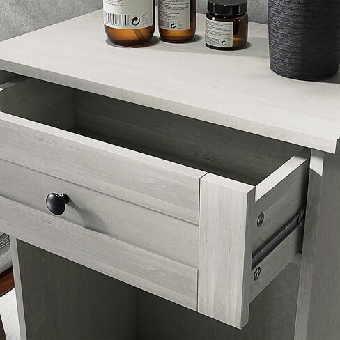 Homcom Kitchen Tilt Out Trash Bin Cabinet Free Standing Recycling Canning Can Reservice مع درج ، فحم رمادي in Saudi Arabia