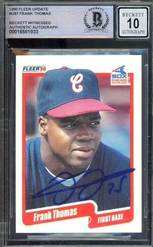 وقع فرانك توماس جيم Mint 10 Beckett Bas 1990 Fleer Update Adutgrogr in Saudi Arabia