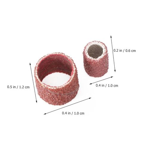 didiseaon 20pcs ورقة الصنفرة المعدنية مجموعة الصنفرة حلقة الرملي الرأس الرأس المطاط in Kuwait