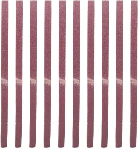 10PCS Sanding Belt Aluminium Oxide Sandpaper Sander Abrasive Band Strap 533 X 9mm for Wood Furniture Hardware Polishing (40#) (60#) in Saudi Arabia