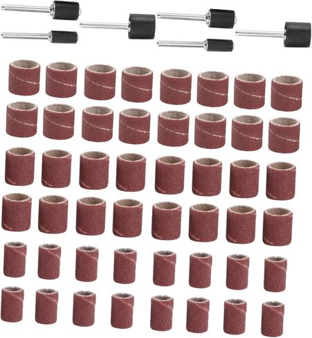 66pcs ورق الصنفرة طحن الطحن نطاقات الصنفرة لحفر الأظافر لنحت النجارة الخشبية in Saudi Arabia
