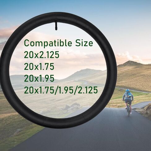 2-PCS 20x2.125 أنبوب الدراجة 20x1.95 20x1.75 أنبوب الدراجة 20 × 2.125 أنبوب الدراجة الداخلية 20 × 1.95 20 × 1.75 أنبوب ، صمام شريدرر in Saudi Arabia