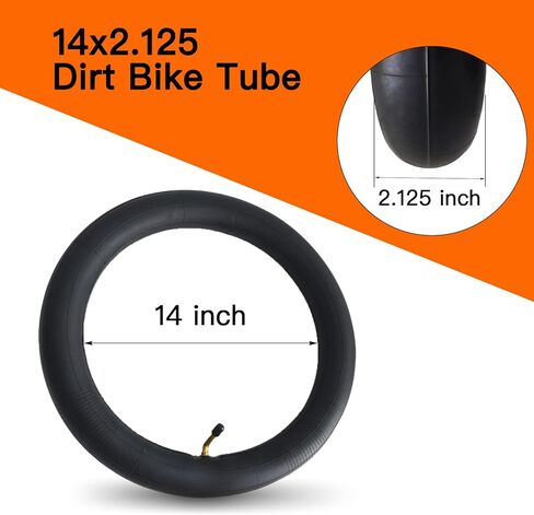 2 pack 14x2.125 أنبوب الدراجة 14 × 2.125 الأنبوب الداخلي 14 بوصة 14x1.75 14x1.9 14x1.95 14x2.0 14x2.10 14x2.125 أنبوب الاستبدال in Saudi Arabia