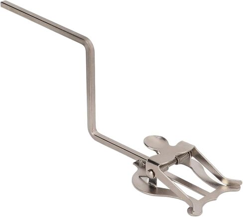 حامل موسيقى مسيرة لمشغلات المبتدئين Sax - Silver Iron Stand with Lyre Sheet Music Clip - Rightweight & Portable Sheet Music Stand for Alto Saxophone (Type B) in Kuwait