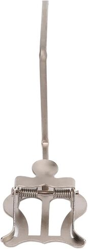 حامل موسيقى مسيرة لمشغلات المبتدئين Sax - Silver Iron Stand with Lyre Sheet Music Clip - Rightweight & Portable Sheet Music Stand for Alto Saxophone (Type B) in Kuwait