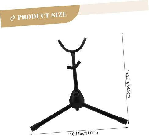 TOYANDONA Alto Tenor Saxophone Stand Portable Tripod Holder for Saxophones Adjustable Music Stand for Home Stage Random Style in Saudi Arabia