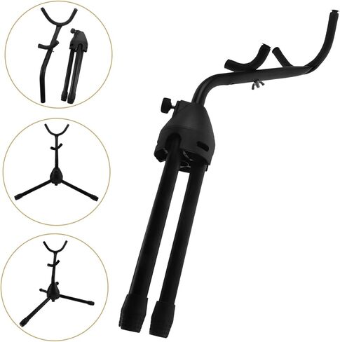 TOYANDONA Alto Tenor Saxophone Stand Portable Tripod Holder for Saxophones Adjustable Music Stand for Home Stage Random Style in Saudi Arabia
