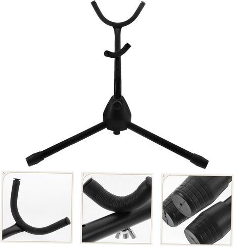 TOYANDONA Alto Tenor Saxophone Stand Portable Tripod Holder for Saxophones Adjustable Music Stand for Home Stage Random Style in Saudi Arabia