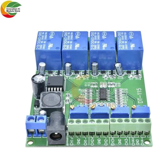 New 2024 Dc 12/24V 4 Channel Voltage Comparator Stable Lm393 Comparator Module Accessories in Saudi Arabia