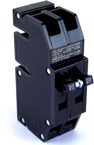 QC-20 Thomas & Betts Circuit Breaker 2 Pole 20 Amp 240V Fits Zinsco/Sylvania in Saudi Arabia