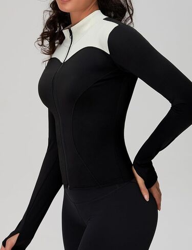 BMJL Womens Long Sleeve Workout Tops Zip Up Golf Shirts UV Sun Protection Fitness Clothing in Saudi Arabia