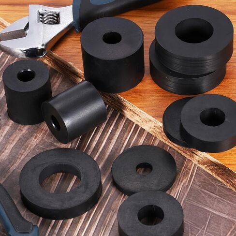 UXCELL 8PCS 2 "OD X 1-1/4" id x 3/8 "غسالات مطاطية مستديرة كثيفة من غسالات مطاطية مسطحة جلبة للسيارات المنزلية للسيارات in Saudi Arabia