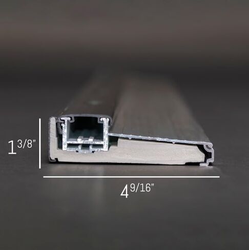 Adjustable Aluminum Threshold – Extra Short Width with Hidden Screws, Adapts to Any Height, Heavy-Duty for Residential & Commercial Use, Available in Multiple Sizes (Black, 36 inch) in Saudi Arabia
