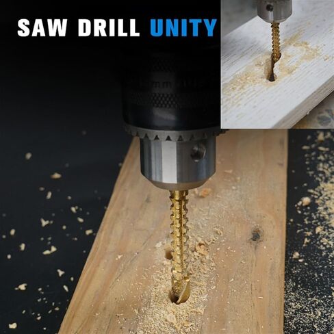 3/4/5/6/6.5/8mm Drill Bits Set HSS Composite Screw Tap Carpenter Woodworking Plastic Metal Hole Grooving Tools 1Pcs(3-8mm(6PCS)) in Kuwait
