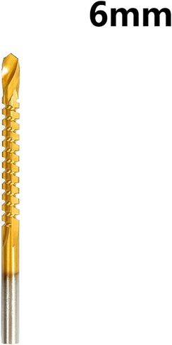 3/4/5/6/6.5/8mm Drill Bits Set HSS Composite Screw Tap Carpenter Woodworking Plastic Metal Hole Grooving Tools 1Pcs(3-8mm(6PCS)) in Kuwait