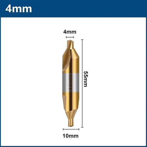 HSS Center Drill Bit 60 Degree Combined Countersinks Angle Bit 1.0 1.5 2.0 2.5 3.0 3.15 3.5 4.0 5.0 6.0mm Metal Drill Bit 1Pcs(2.5mm) in Saudi Arabia