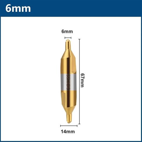 HSS Center Drill Bit 60 Degree Combined Countersinks Angle Bit 1.0 1.5 2.0 2.5 3.0 3.15 3.5 4.0 5.0 6.0mm Metal Drill Bit 1Pcs(2.5mm) in Saudi Arabia