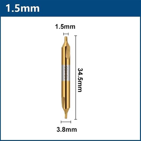 HSS Center Drill Bit 60 Degree Combined Countersinks Angle Bit 1.0 1.5 2.0 2.5 3.0 3.15 3.5 4.0 5.0 6.0mm Metal Drill Bit 1Pcs(2.5mm) in Saudi Arabia