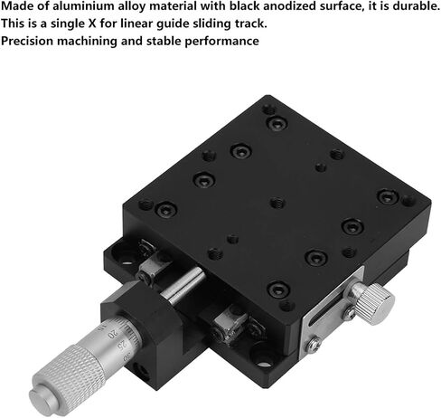 HighPrecision X Micrometer Manual Fine Tuning Cross Roller Linear Stages 60x60mm Aluminum Alloy and Anodized for Positioning in Saudi Arabia