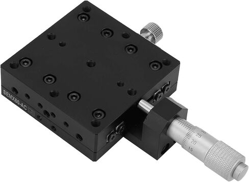 HighPrecision X Micrometer Manual Fine Tuning Cross Roller Linear Stages 60x60mm Aluminum Alloy and Anodized for Positioning in Saudi Arabia
