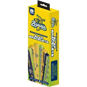 Allstar Innovations for the Savannah Bananas Slap Bracelets, Fun Snap Action, 8 Pack, Collectible Baseball Style (8 Pack Bracelets) in Kuwait