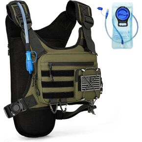 Hydration Vest with 2L Water Bladder for Men and Women,Lightweight Adjustable Hydration Backpack,Hiking Backpack with Water Bladder for Climbing Cycling Hiking in Kuwait